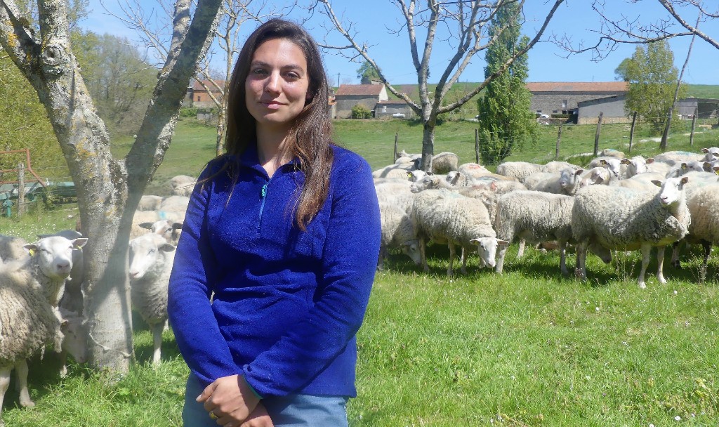 La jeune agricultrice Sabine Moynac a choisi une formule en association