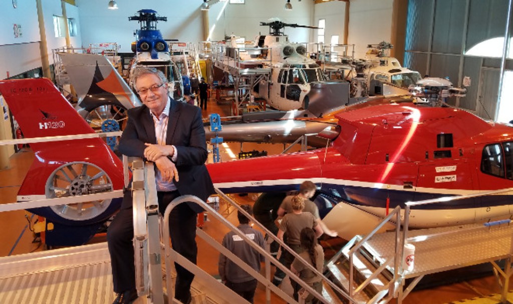 Jean-Jacques Chenelat, responsable formation Airbus Hélicopters sur le site d'Aérocampus à Latresne