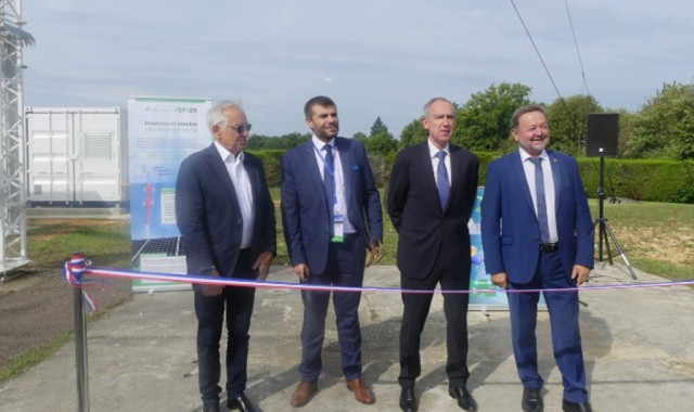 Le site de Sarlat a été inauguré en présence de Michel Delpon co président du groupe hydrogène à l'Assemblée