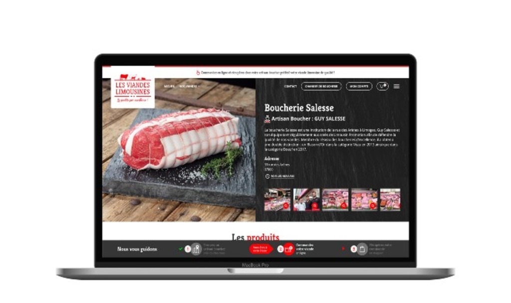 Limousin Promotion propose aux boucheries artisanales un site de vente en Click&Collect