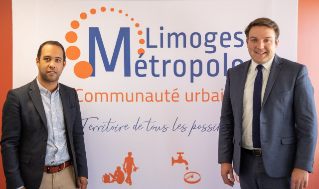 Guillaume Guérin, président LR de Limoges Métropole et Jérémy Eldid, divers gauche récemment élu à la Communauté d’agglomération et à la Ville de Limoges