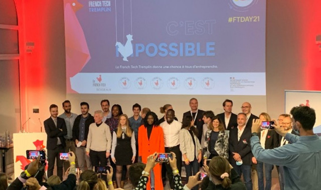 Les 12 lauréats du French Tech Tremplin lors du French Tech Day à Bordeaux