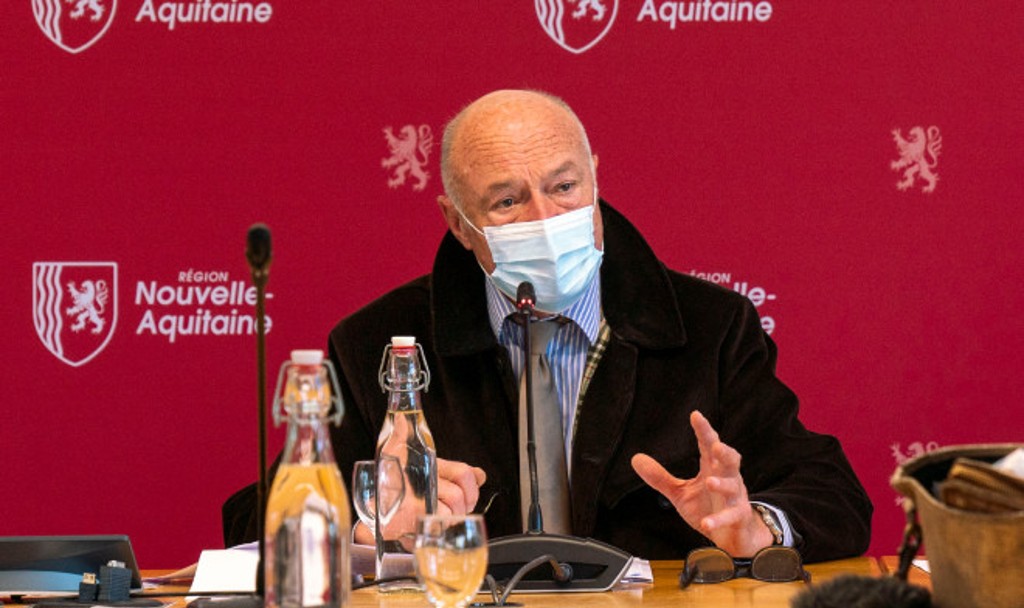 Alain Rousset lors de ses voeux à la presse le 7 janvier 2022