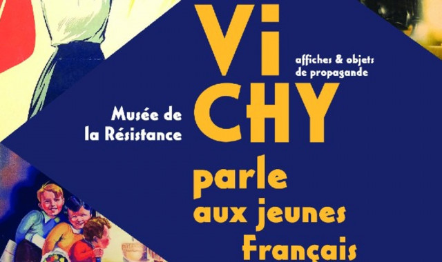 Affiche de l'exposition "Vichy parle aux jeunes"