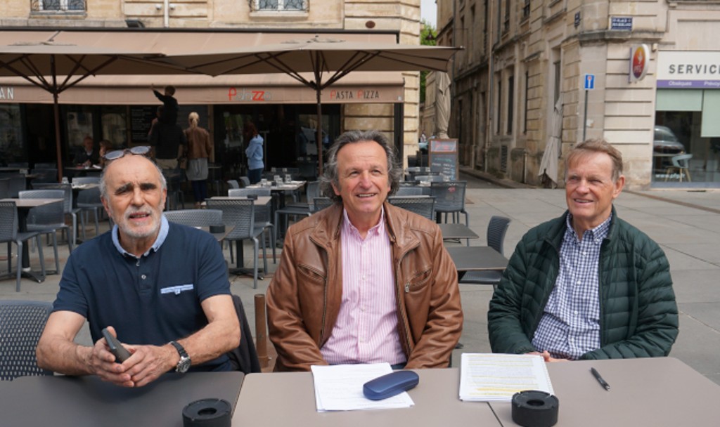 Philippe Barbedienne, président de la Sepanso 33, Jacques Dubos, président de Trans’Cub, et Denis Teisseire, membre de l’association, ont fait le point sur le dossier.