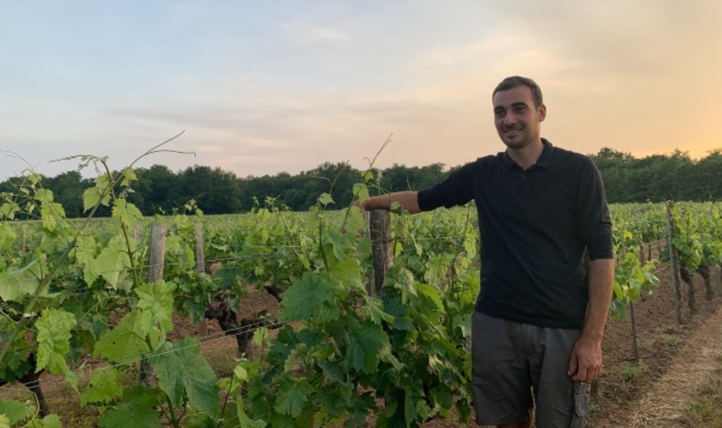 Clément Leroux exploite 6ha de vignes dans les fins bois de l’AOC Cognac