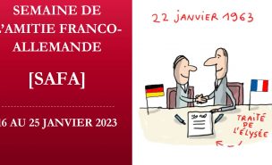 Affiche de la semaine de l'amitié franco-allemande 2023