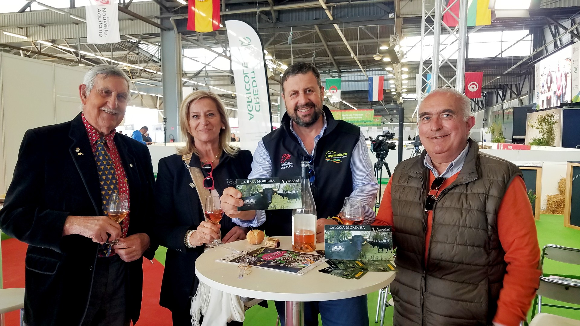 La délégation espagnole venue présenter la race Morucha sur le Salon de l'agriculture de Nouvelle-Aquitaine