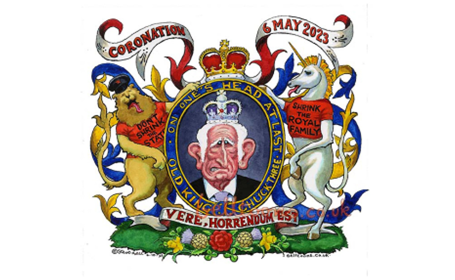 Le couronnement du Roi Charles 3 vu par le caricaturiste anglais Steve Bel