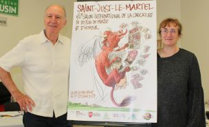 Affiche et organisateurs du Salon de Saint-Just-le-Martel