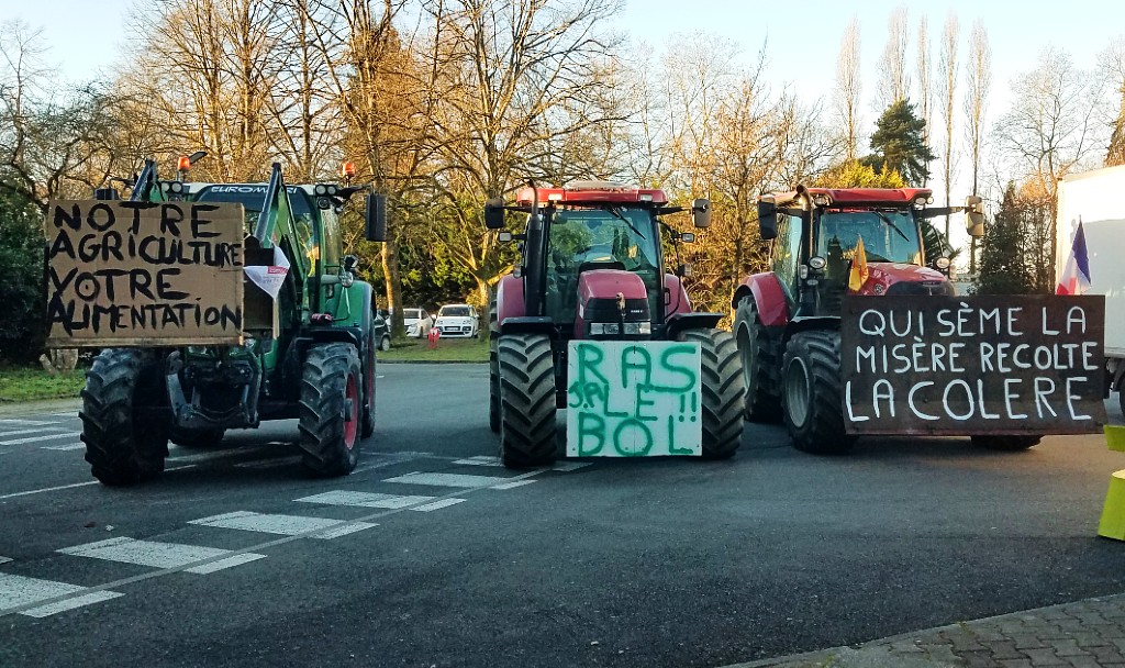 Tracteur de manifestation agricole