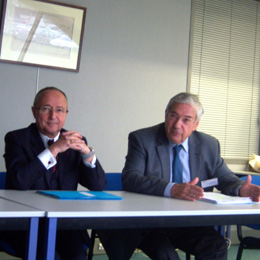 Dominique Schmitt, Préfet de région, et Jean-Marie Berckmans, Président de la Chambre Régionale de Commerce et d'Industrie