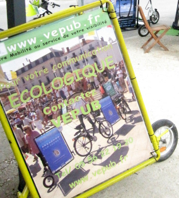 Bannière mobile vélo-éco-pub