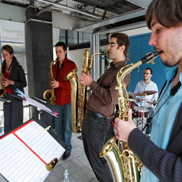 Concert de jazz et musiques actuelles par les étudiants du CEFEDEM, à l'Institut Bergonié