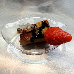 Foie gras aux fraises
