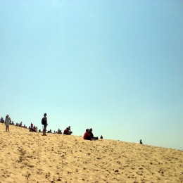 Une vue magnifique, en haut de la Dune.