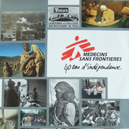 Affiche créée par MSF à l'occasion des 40 ans de l'organisation
