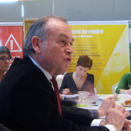 Christian Pinaudeau Directeur du GIE Forexpo, lors de la présentation de l'évènement à la presse ce 13/03/2012