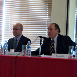 Jean-Luc Gleyze, Vice-président du Conseil général et Bernard Artigue, Président de la Chambre d'agriculture 33