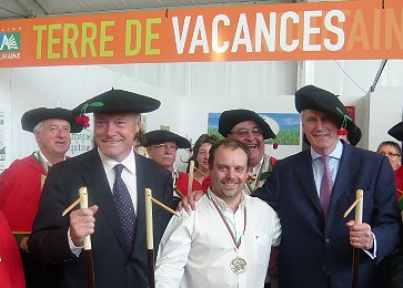 Alain Rousset et Michel Barnier au salon de l'agriculture d'Aquitaine