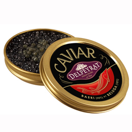La boîte de 25 grammes de caviar, selon Delpeyrat (40 €)