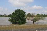 La Garonne en crue à Agen