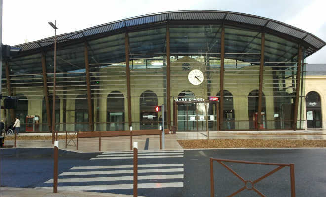 la nouvelle gare d'Agen