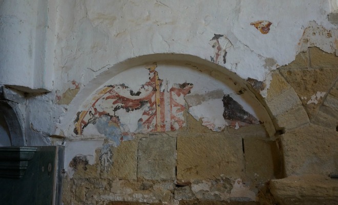 Les fresques de la sacristie de l'église de Cocumont