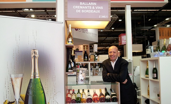 Jean-Louis Ballarin, et son Crémant de Bordeaux sur le Salon Vinexpo 2015