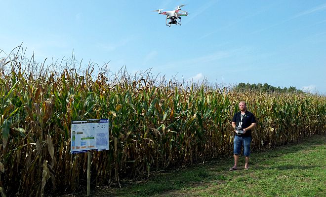 Le drone qui a survolé les 4ème Rencontres agronomiques