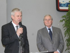Daniel Riché  directeur de l'aéroport et Michel Veunac