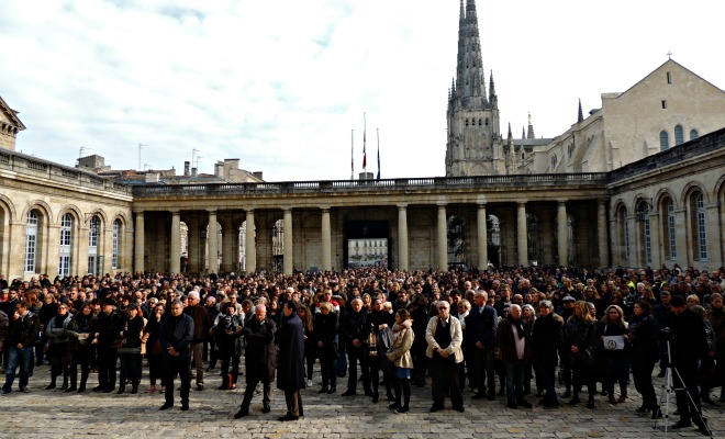 Plusieurs centaines de personnes étaient réunies à Bordeaux et un peu partout sur la Métropole