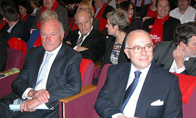 Bernard Cazeneuve est venu soutenir le Président sortant ce 30 novembre à l'Athénée (Bordeaux)