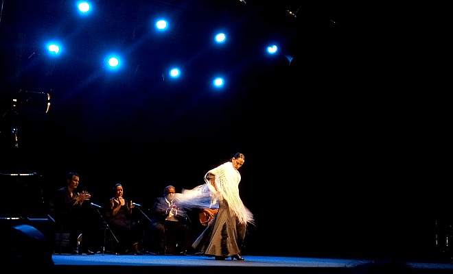 Belén Maya dans son spectacle ''Bipolar'', lors du Festival Arte flamenco 2016