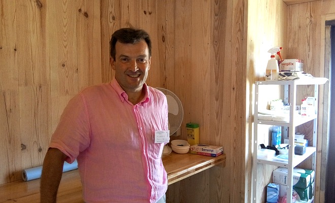 Philippe Labadie, le Directeur de la scierie qui a construite le poste de secours en pin maritime de Biscarrosse
