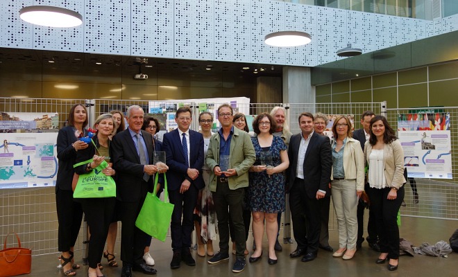 Les premiers lauréats de la Maison de l'Europe, récompensés ce mardi 9 mai au siège de Bordeaux Métopole