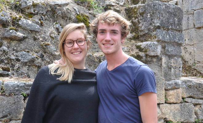 Léa Frouté, jeune soprano bordelaise et Hugo Santos, deux jeunes chanteurs de l'Académie 2017