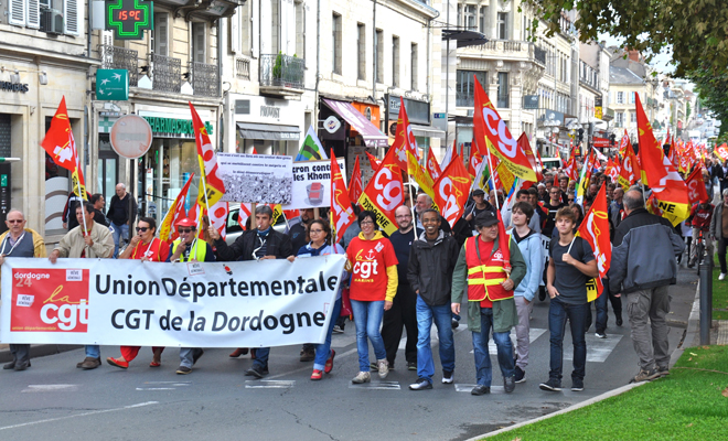 Manifestation 12 septembre 2017 Périgueux