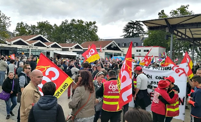 Manifestation 12 septembre 2017 Poitiers