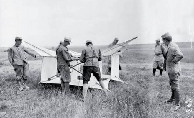 Ancêtre de nos drones, un cerf-volant destiné à photographier le champ de bataille