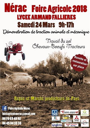 Foire agricole de Nérac 24 mars