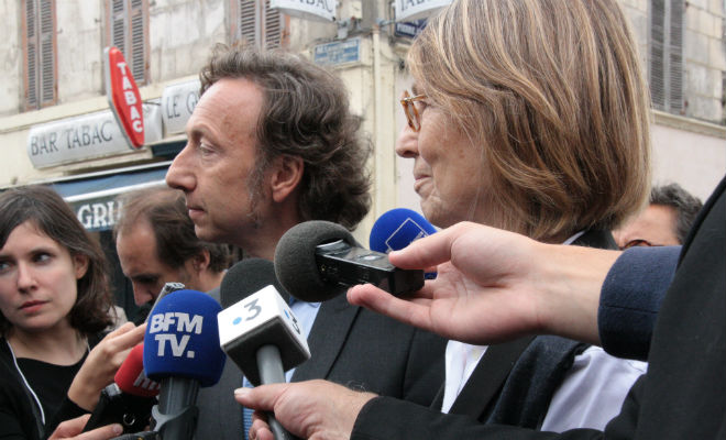 Stéphane Bern et la ministre de la Culture Françoise Nyssen