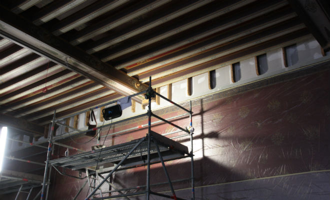 Restauration des plafonds de l'hôtel de ville de La Rochelle en décembre 2018