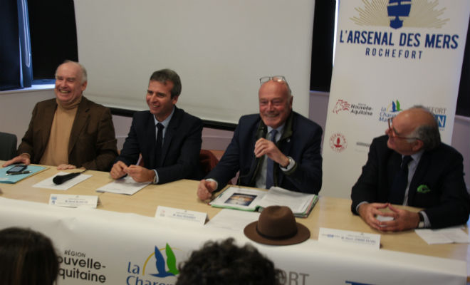 Alain Rousset et Dominique Bussereau sont venus apporter leur soutien, moral et financier, au projet de l'Arsenal des Mers de Rochefort