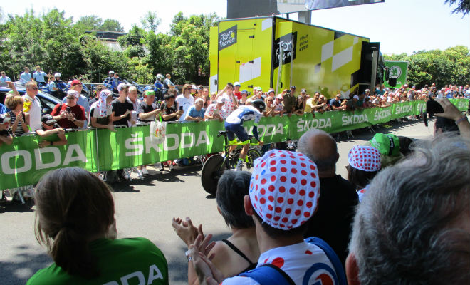 Tour de France à Pau 2019, départ de Yoan Offredo - contre la montre