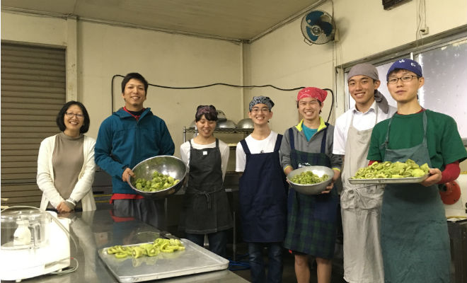Interview des étudiants et enseignants d’Ainou, pendant la transformation des kiwis