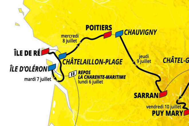 Carte du Tour de France 2020 