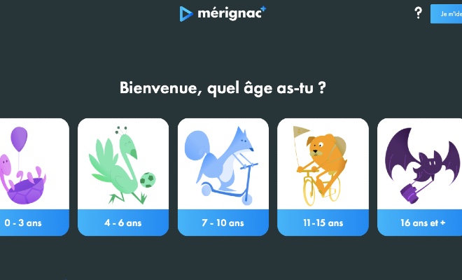 Page d'accueil plateforme Merignac+